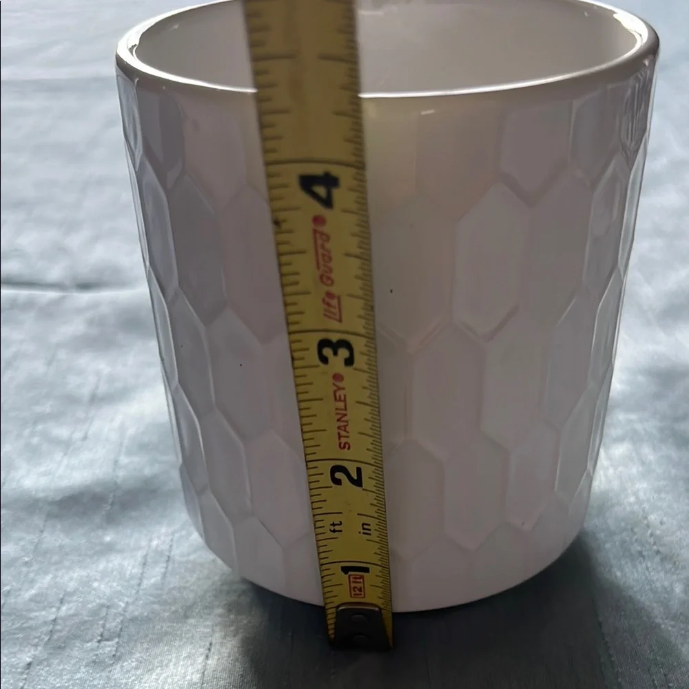 Elegant White Textured Planter Vase
